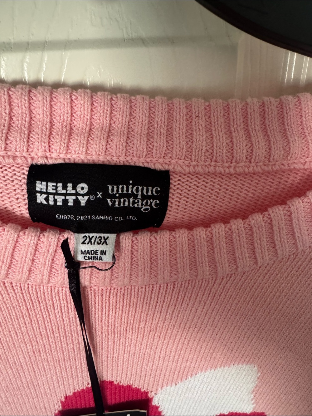 Sanrio Hello Kitty Pink Graphic Knit Sweater - Picture 3 of 7